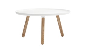 Tablo tables large white frontview on a white background
